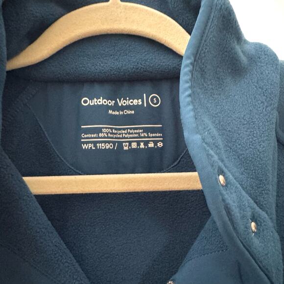 OUTDOOR VOICES RecFleece Snap Jacket Size Small - Picture 5 of 5